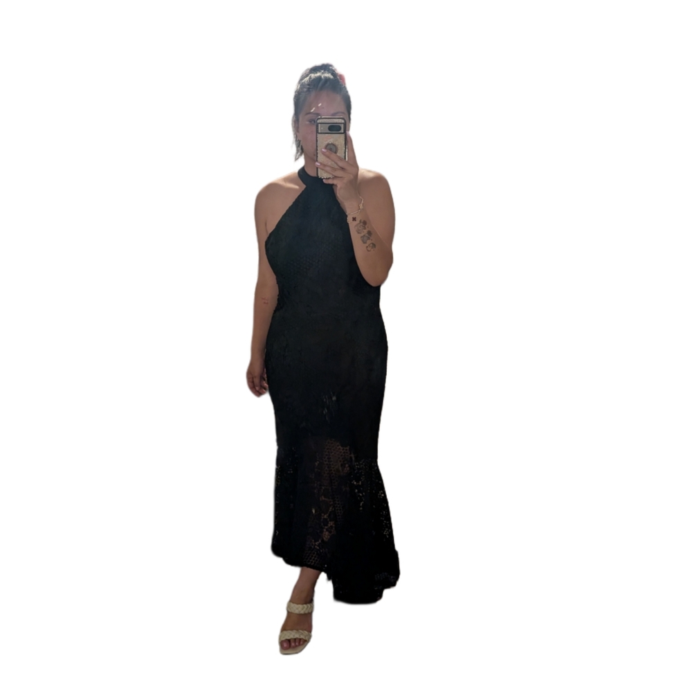 Chic Black Backless Dress